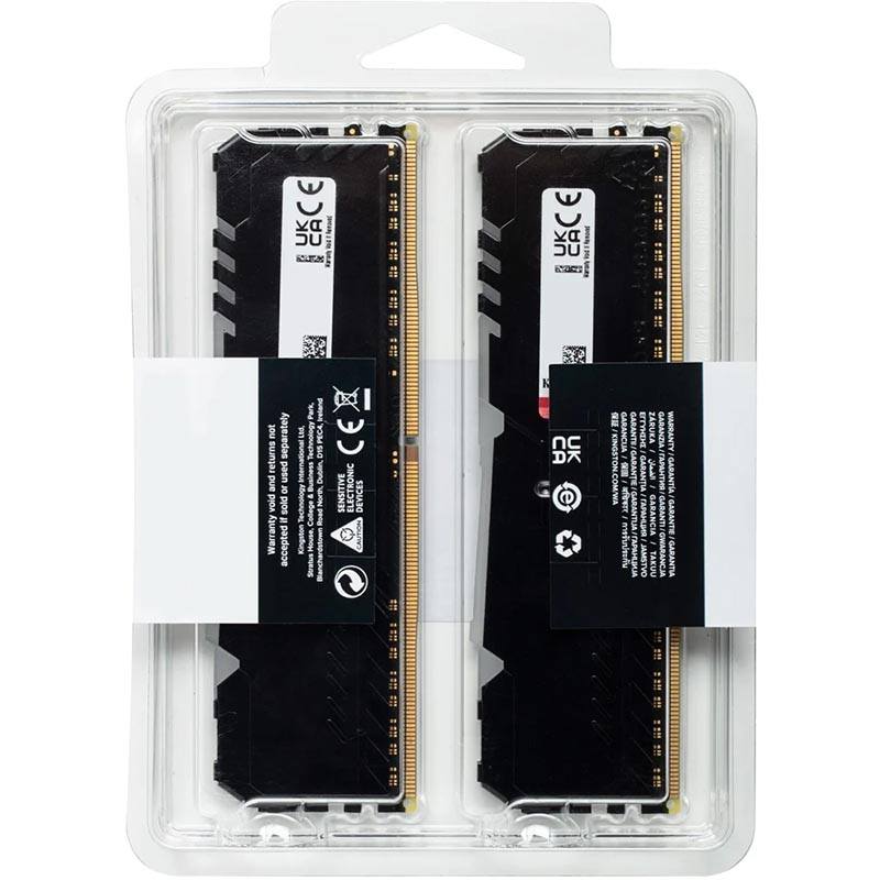Ram Kingston Fury 16GB 3200MHz DDR4 CL16 DIMM (Kit of 2) Beast Black KF432C16BBK2/16