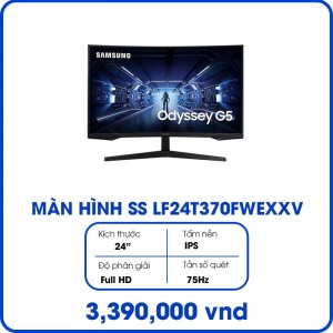 Màn hình máy tính Samsung LF24T370FWEXXV (23.8 inch/FHD/IPS/75Hz/5ms)