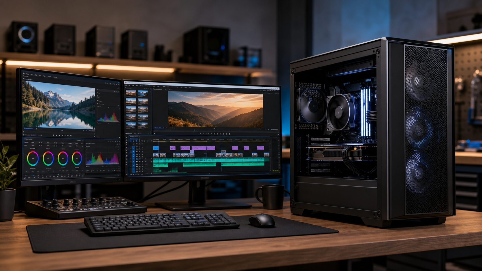 PC dựng phim editor Premiere DaVinci Resolve tại Tin Học Anh Phát