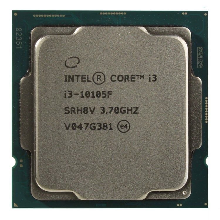 CPU Intel Core i3 10105F Box Chính Hãng (3.70 GHz-4.40 GHz, 4 nhân, 8 luồng, LGA 1200, Cache 6MB)