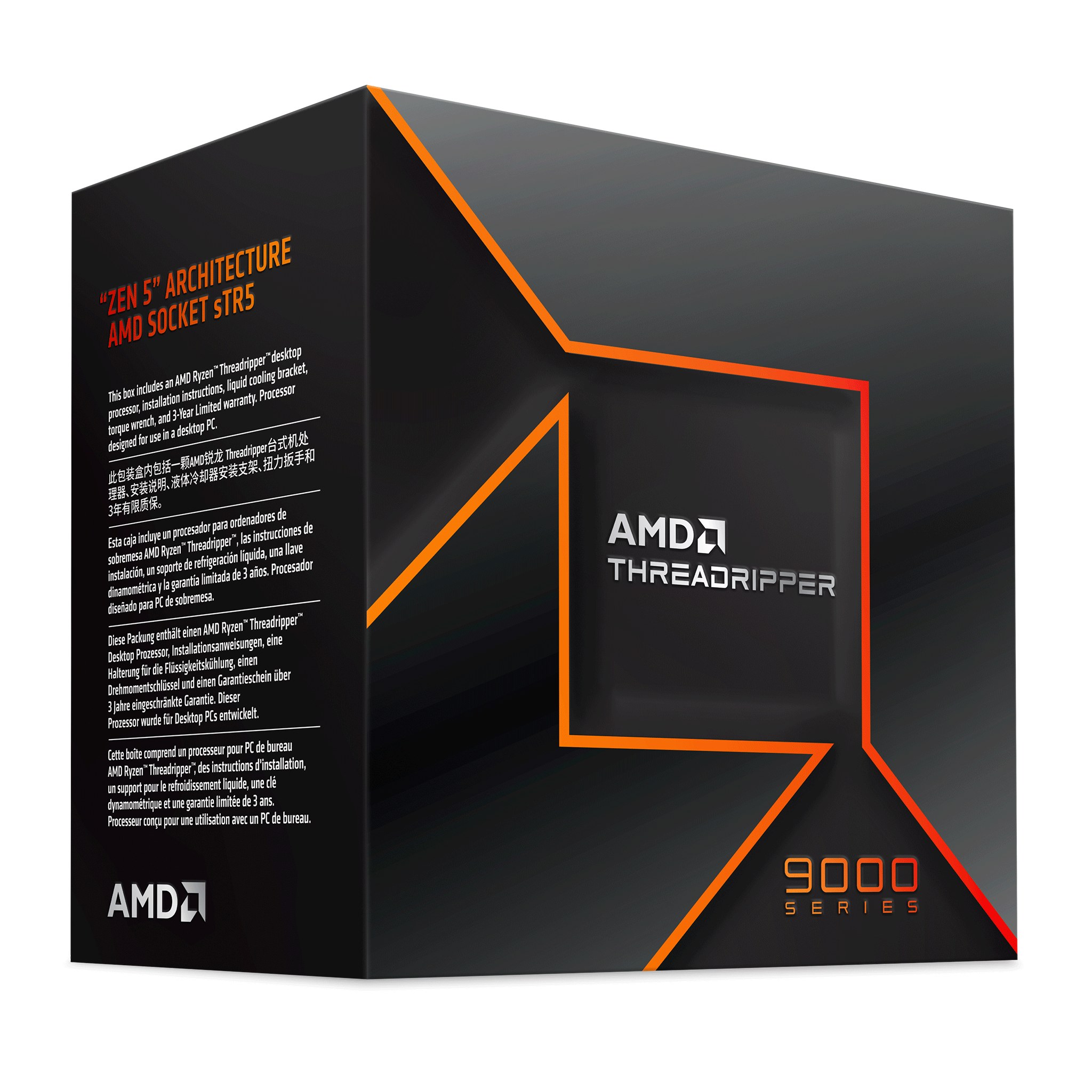CPU AMD Ryzen Threadripper 9960X | sTR5, 24 nhân/48 luồng, Max 5.4 GHz