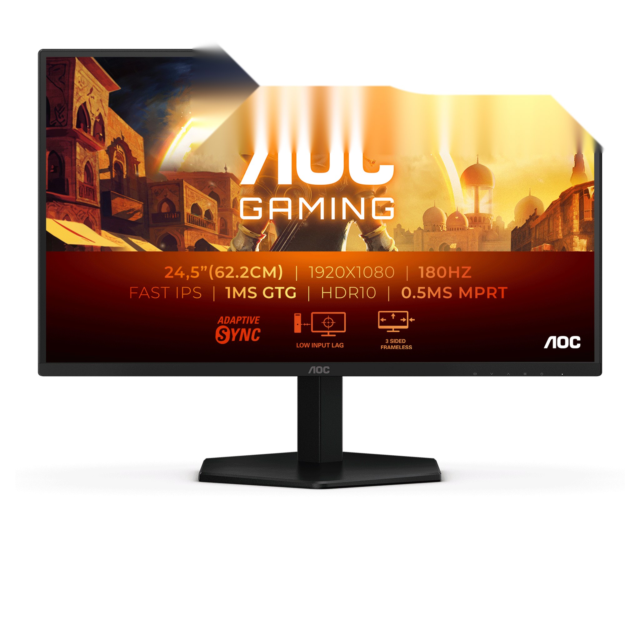 Màn hình máy tính Gaming AOC 25G42E | 24.5 inch, Full HD, IPS, 180Hz, 0.5 ms