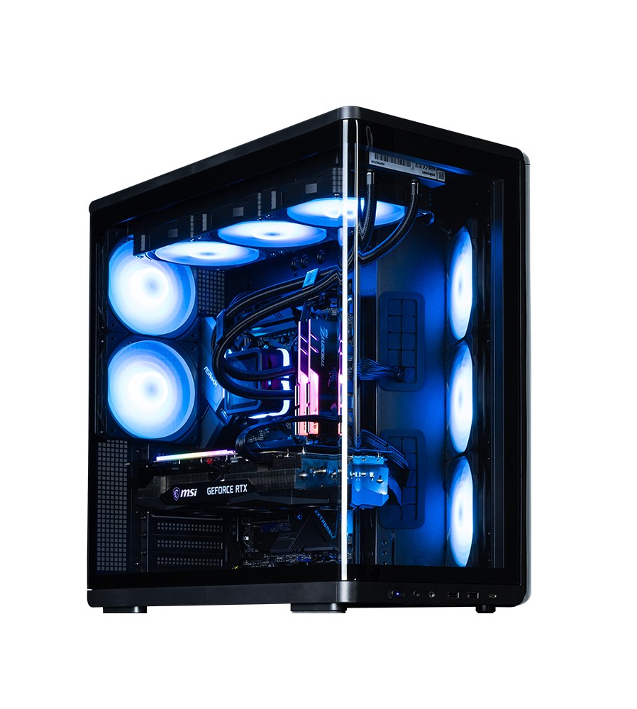 Thùng máy hồ cá Zalman P60 Kính cong Nguyên Khối (Kèm sẵn 5 Fan) | ATX, Đen