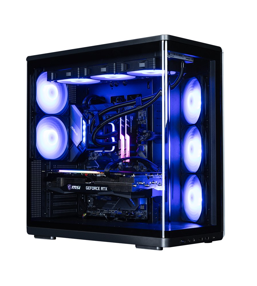 Thùng máy hồ cá Zalman P60 Kính cong Nguyên Khối (Kèm sẵn 5 Fan) | ATX, Đen