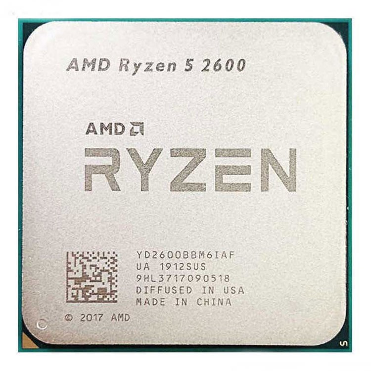 CPU AMD Ryzen 5 2600 (Cũ, Tray, No Box) | AM4, 6 nhân 12 luồng, Không kèm fan