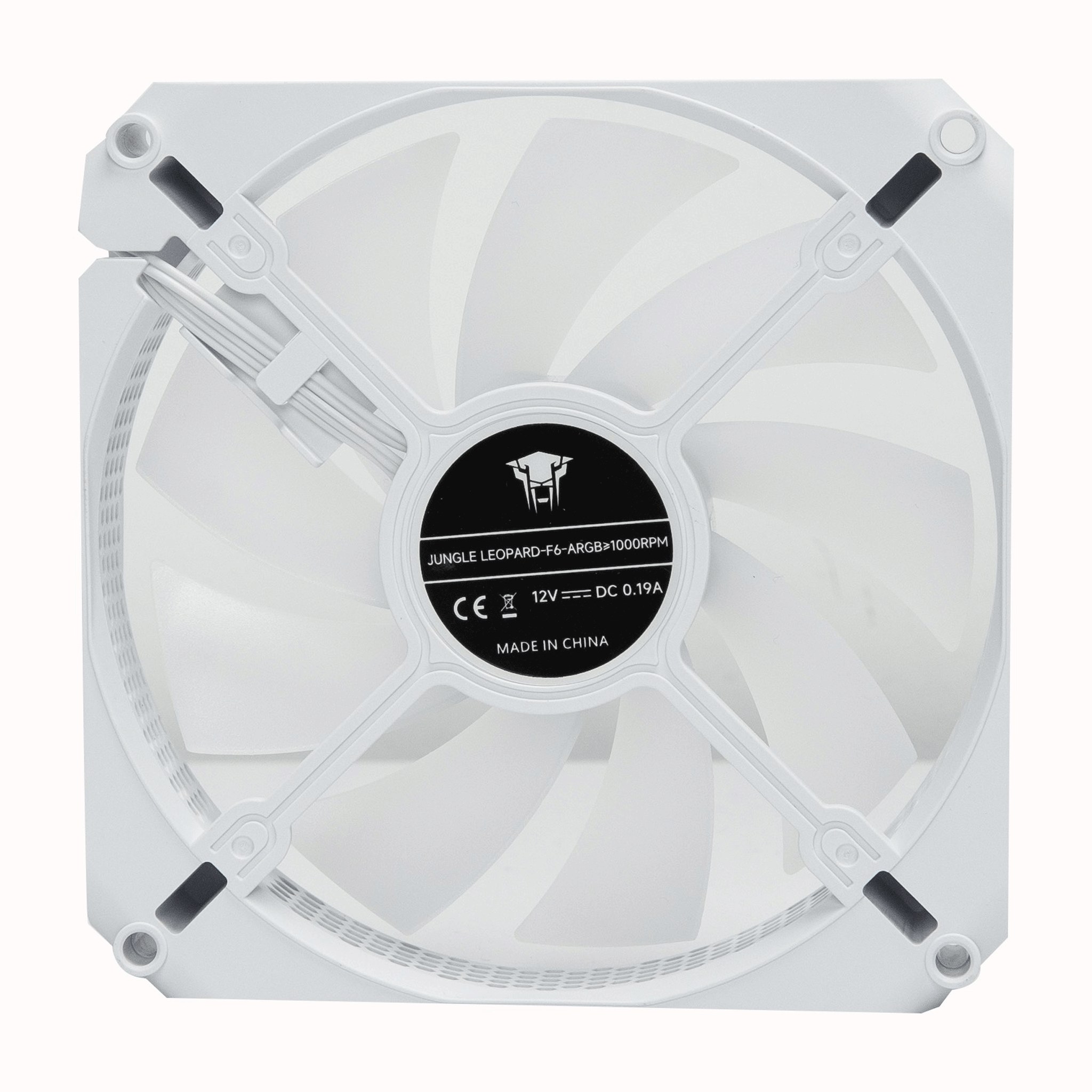 Fan Case Leopard F6 Molex - White | Led cố định, cắm nguồn trực tiếp