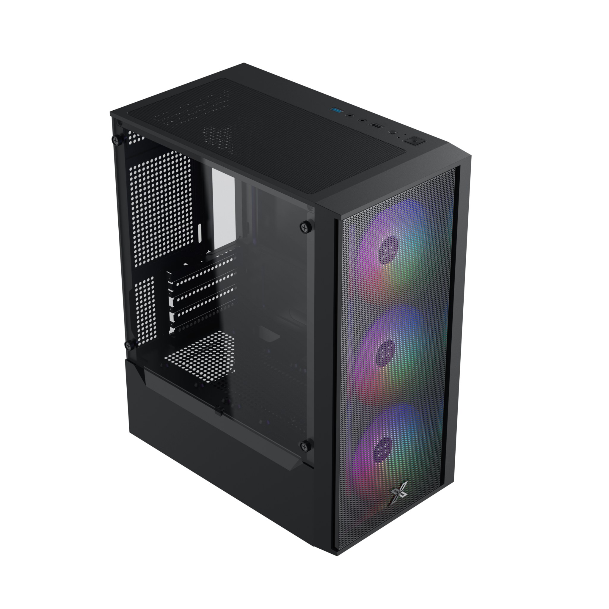 Vỏ Case Xigmatek MYX Air 3F - Black | Kèm 3 fan led