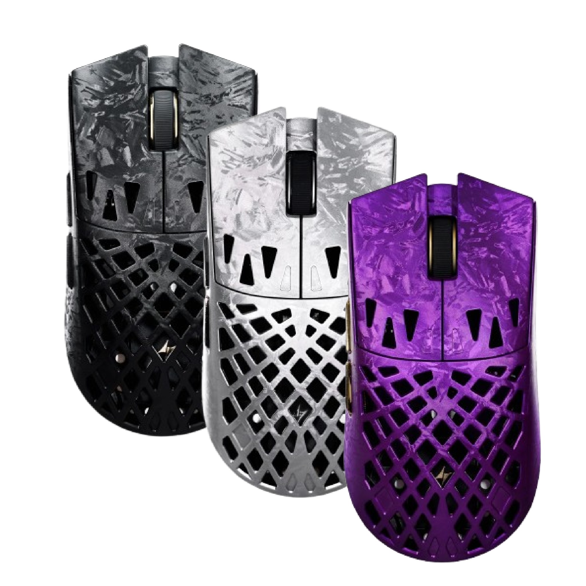 Chuột Gaming Không Dây ATK Blazing Sky Ghost Extreme Hollow Carbon Fiber | 2 Mode, Tím