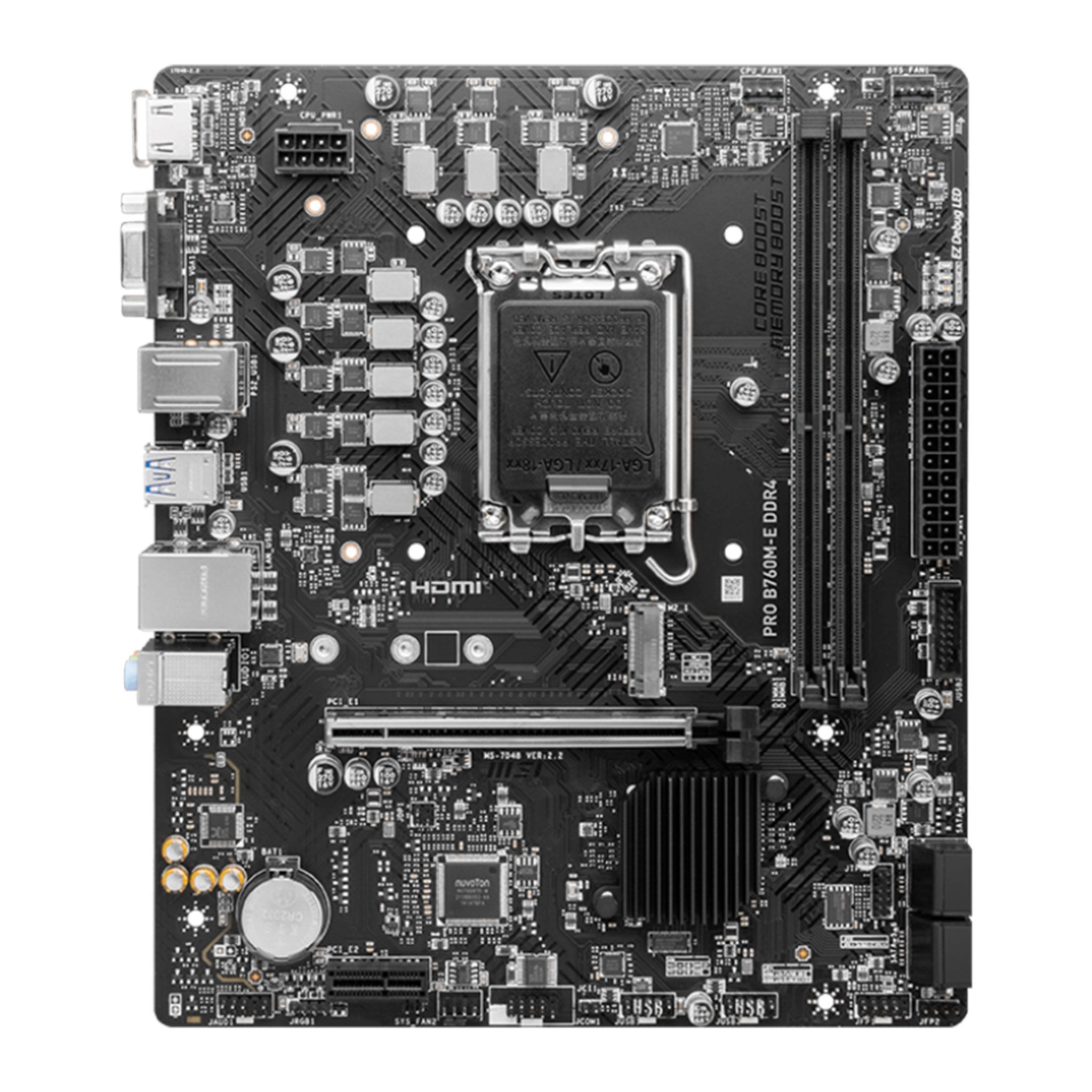 Mainboard MSI PRO B760M-E DDR4 Cũ | Intel B760, Socket 1700, mATX, 2 khe DDR4