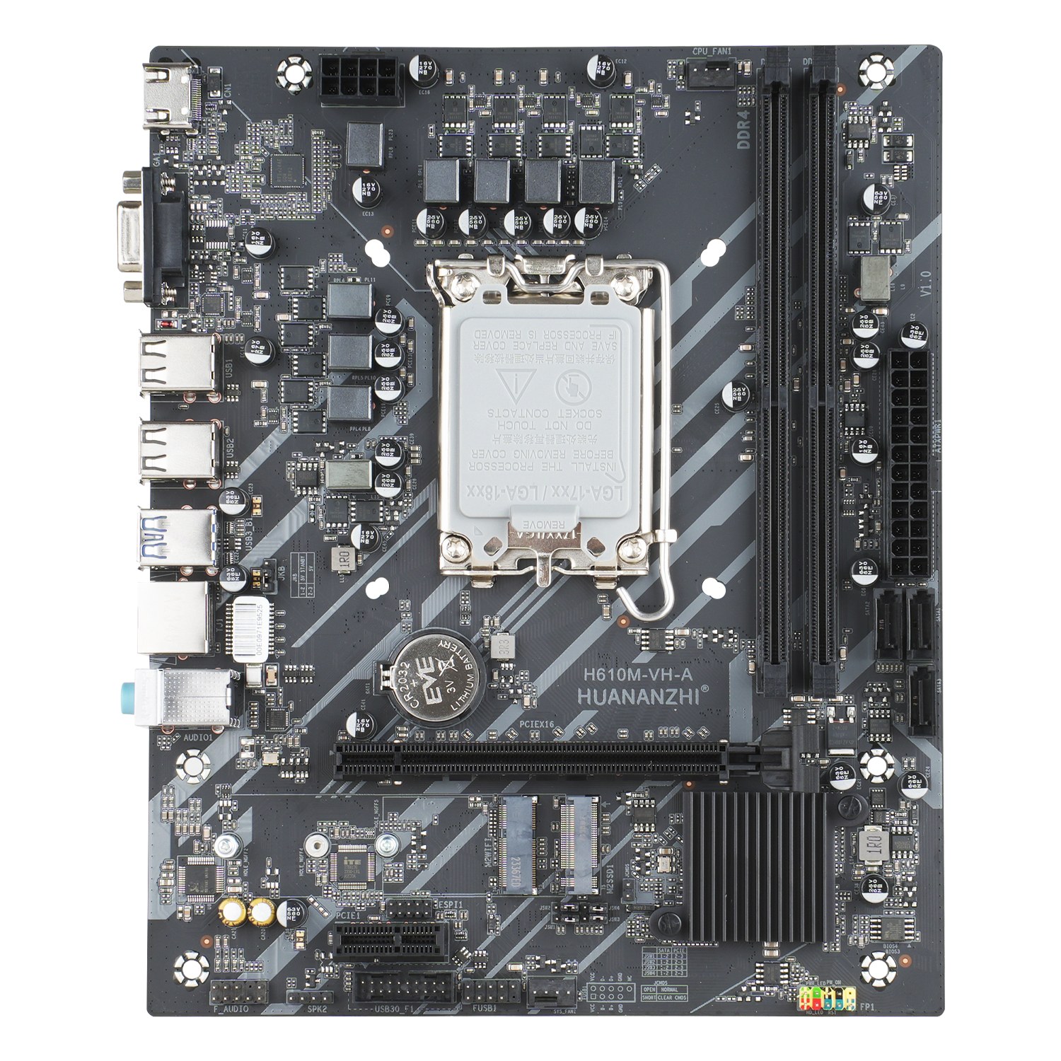 Mainboard Cũ Huananzhi H610M-VH-A - Đen