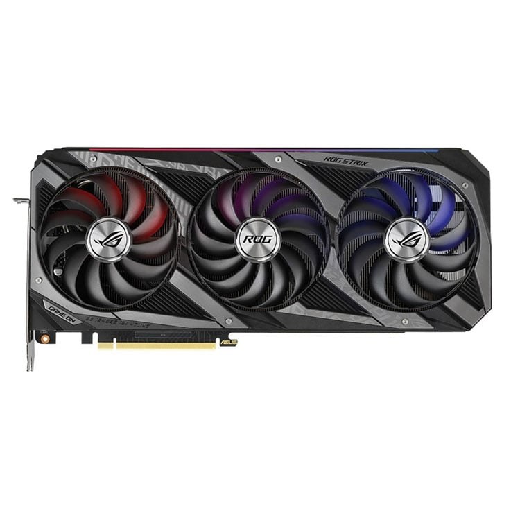 Card màn hình Card màn hình ASUS RTX 3070 Rog Strix Gaming 8G 3 Fan (ROG-STRIX-RTX3070-8G-GAMING) Cũ