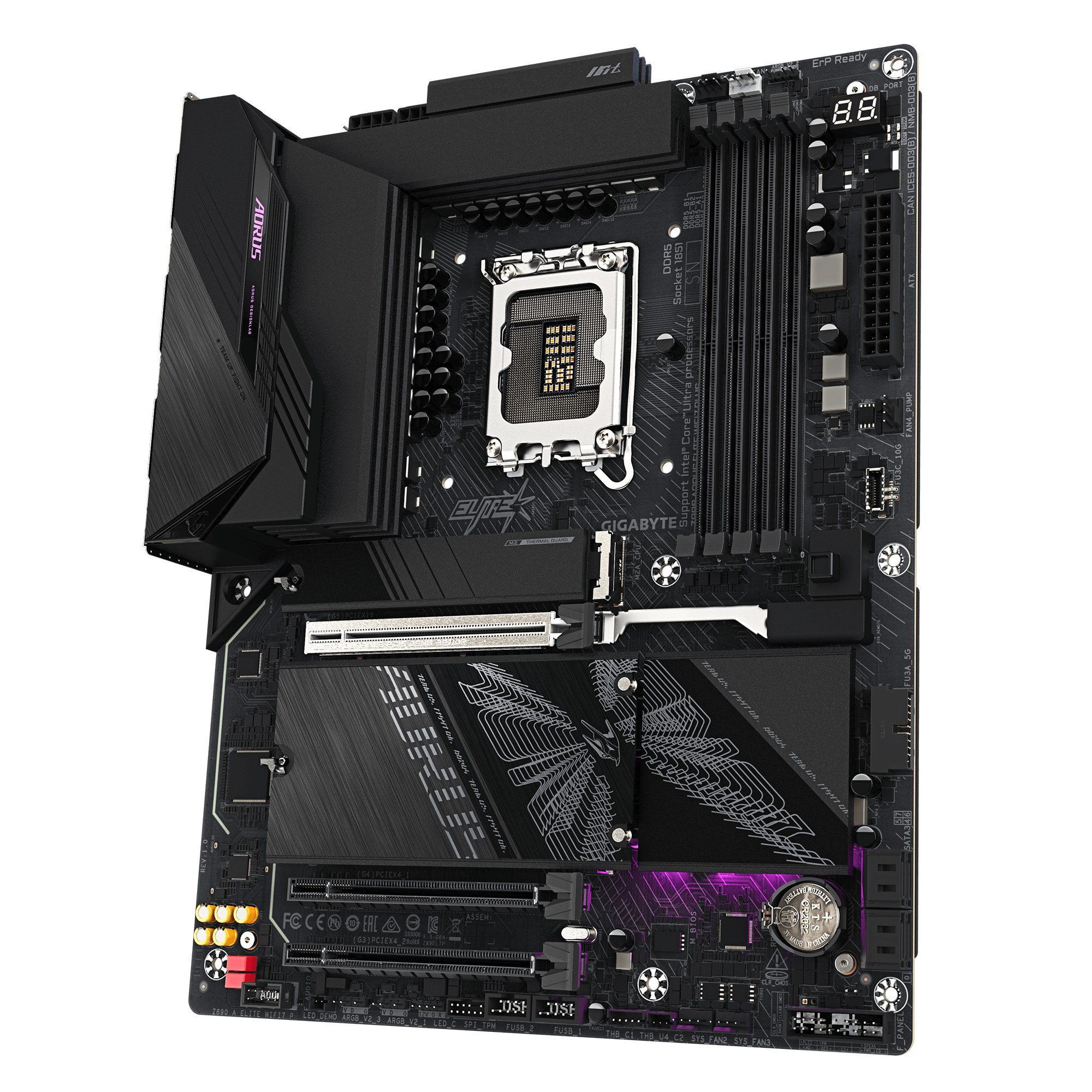 Mainboard GIGABYTE Z890 AORUS ELITE WIFI7 PLUS | LGA1851, DDR5 9466+MT/s, Wi-Fi 7, 5GbE
