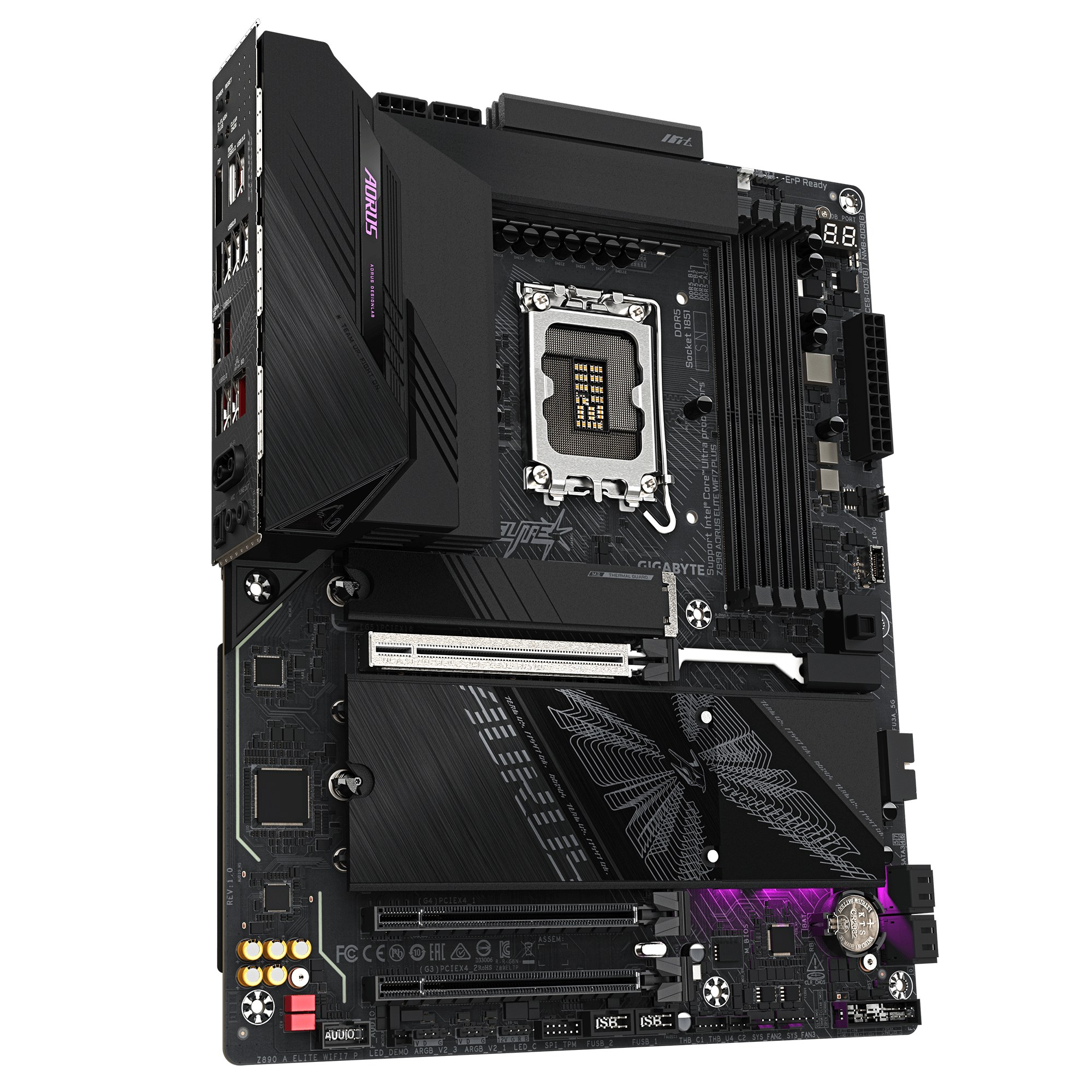 Mainboard GIGABYTE Z890 AORUS ELITE WIFI7 PLUS | LGA1851, DDR5 9466+MT/s, Wi-Fi 7, 5GbE
