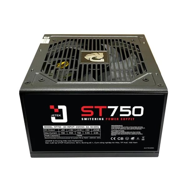 [Cũ] Nguồn máy tính Jetek J Series 750W Plus | BH 3T STAR