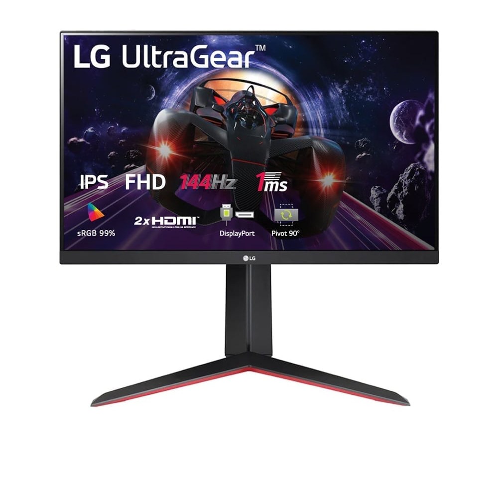 [Cũ] Màn Hình Gaming LG 24Gn65R-B (23.8" / Fhd / Ips / 144Hz / 1Ms / 300Nits / Hdmi+Dp / Phẳng) | BH 3T STAR