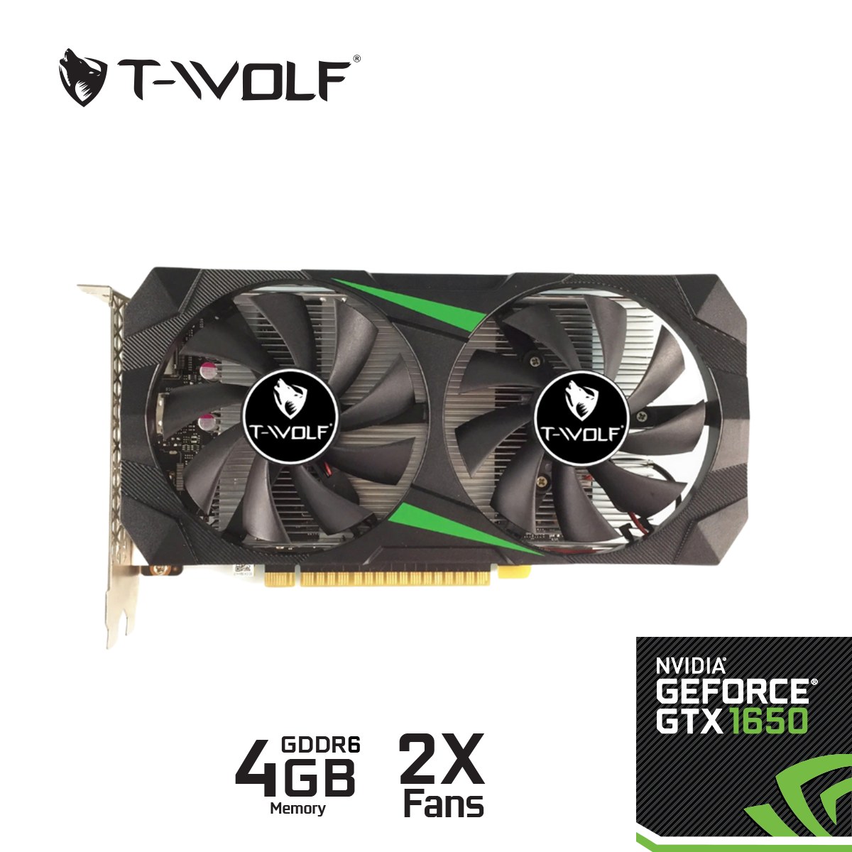 [Cũ] Card màn hình T-Wolf 1650 4G 2 FAN | BH 3T STAR