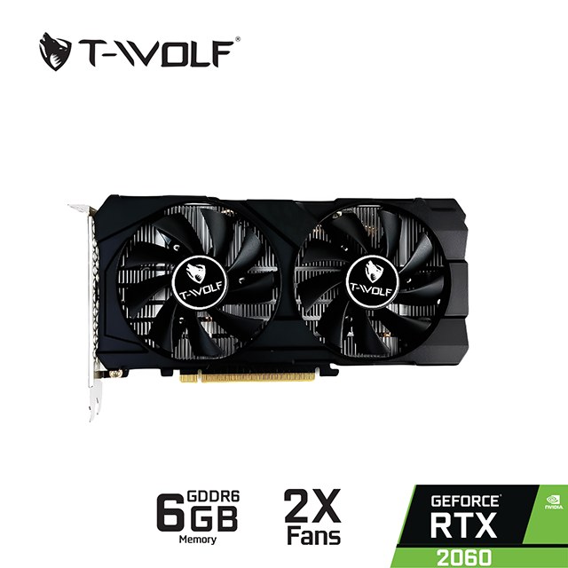 [Cũ] Card Màn hình T-Wolf Rtx2060 6G Ddr6 2 Fan | BH 3T Star