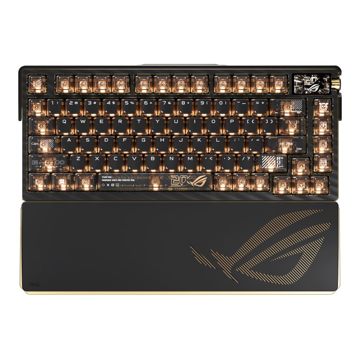 Bàn phím cơ Gaming Không Dây ASUS ROG Azoth Extreme Edition 20 (ROG NX SW) (90MP04VF-BKUA20) | ROG NX Mechanical Switch, RGB, Đen (Sản phẩm bán kèm máy bộ ROG 20th)