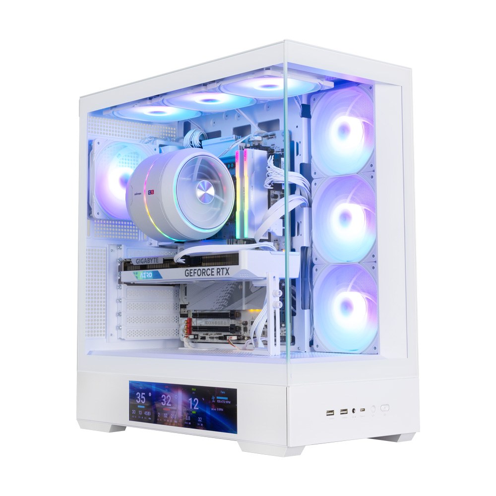 Thùng máy Zalman P40 DS (Kèm sẵn 4 Fan) | ATX, Trắng