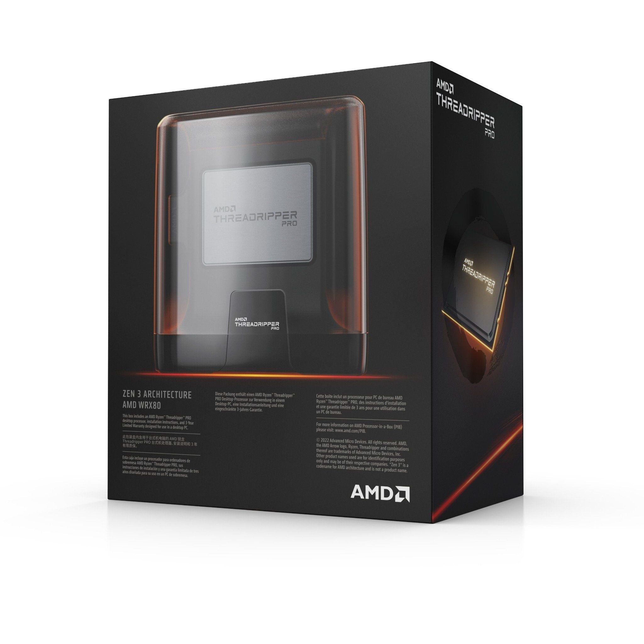 CPU AMD Ryzen Threadripper Pro 5995WX Box chính hãng (2.7GHz - 4.5GHz, 64 Cores, 128 Threads, sWRX8)
