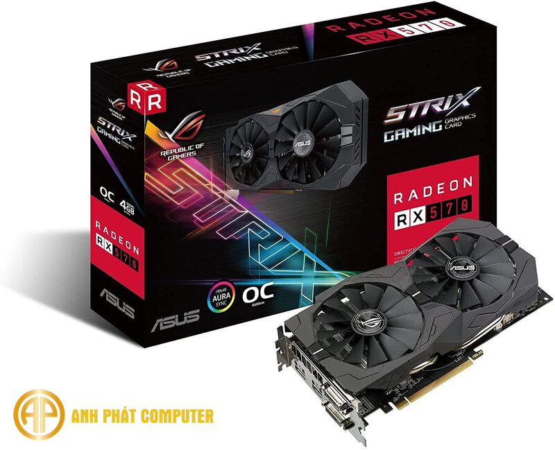 Asus ROG Strix Radeon RX570 8GB có khả năng xử lý đồ họa tuyệt đẹp