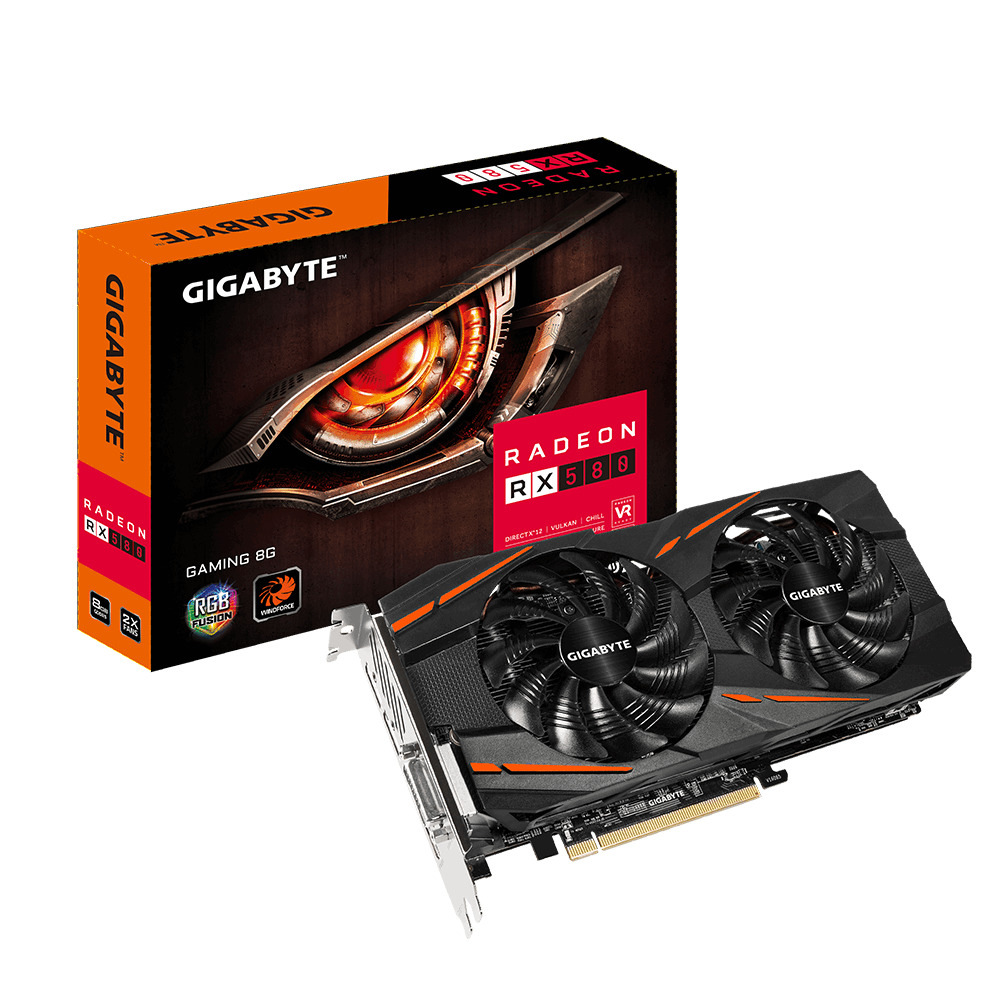 VGA RX580 Gigabyte 8GB DDR5 Cũ