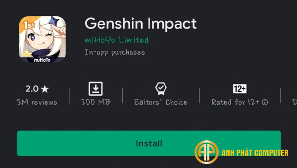 Cách tải game Genshin Impact cho Android