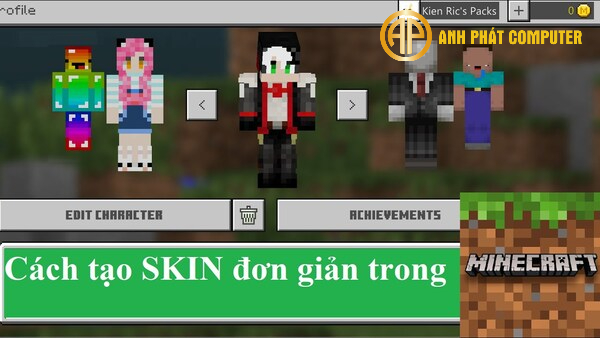 Cach tao skin trong minecraft