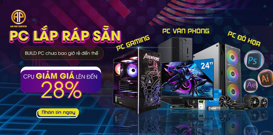Build PC Với Giá CPU khuyến mãi cực sốc