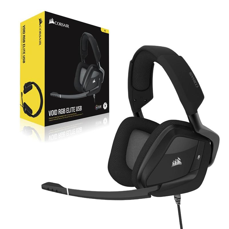 Tai nghe Không dây Chơi Game CORSAIR chơi VOID RGB ELITE 7.1 Carbon - NEW (Cái)