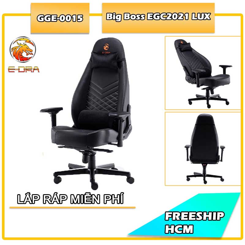 Ghế chơi Game E-DRA Big Boss Gaming Chair - EGC2021 LUX (Cái)