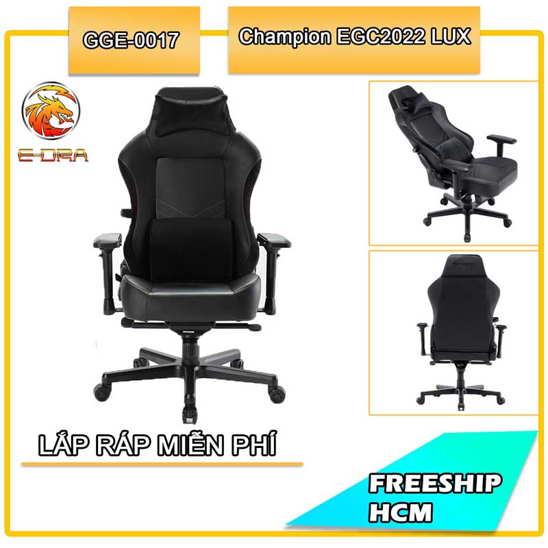 Ghế chơi Game E-DRA Champion Gaming Chair - EGC2022 LUX (Cái)