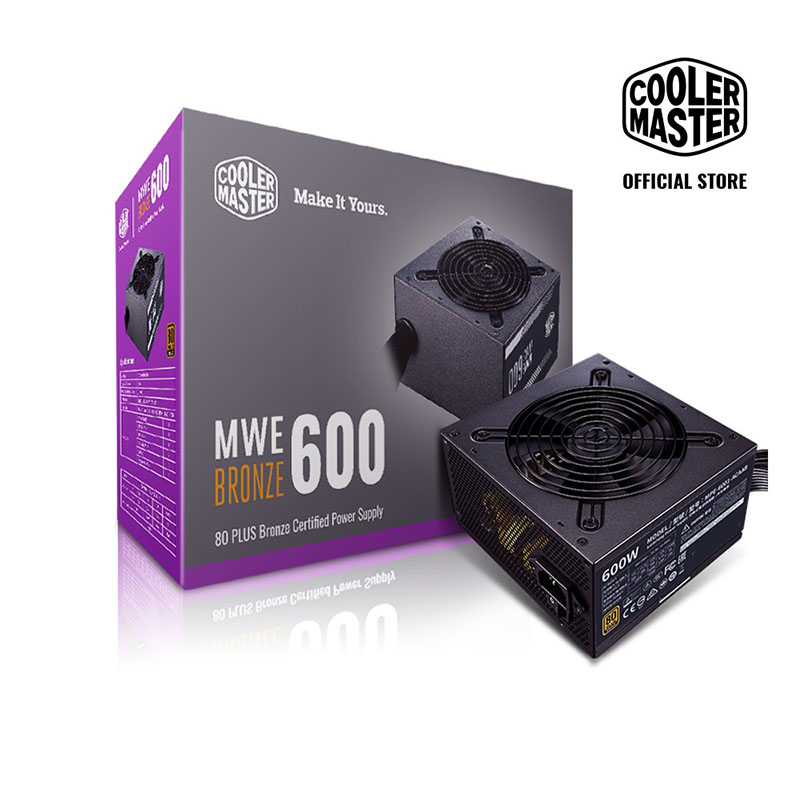 Nguồn Máy Tính 600W Cooler Master MWE 600 V2 80plus (Cái)