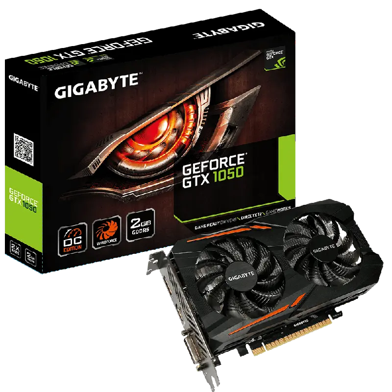 Card màn hình cũ GIGABYTE Gtx 1050 Oc