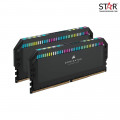 Ram Desktop Corsair DDR5, 5200MHz 32GB 2x16GB DIMM, DOMINATOR PLATINUM RGB Black Heatspreader, RGB LED, C40, 1.25V CMT32GX5M2B5200C40