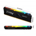 Ram Kingston Fury 32GB 3200MHz DDR4 CL16 DIMM (Kit of 2) 1Gx8 Beast RGB KF432C16BB1AK2/32