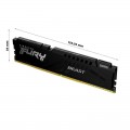 Ram Kingston Fury 32GB 5200MHz DDR5 CL40 DIMM (Kit of 2) FURY Beast Black