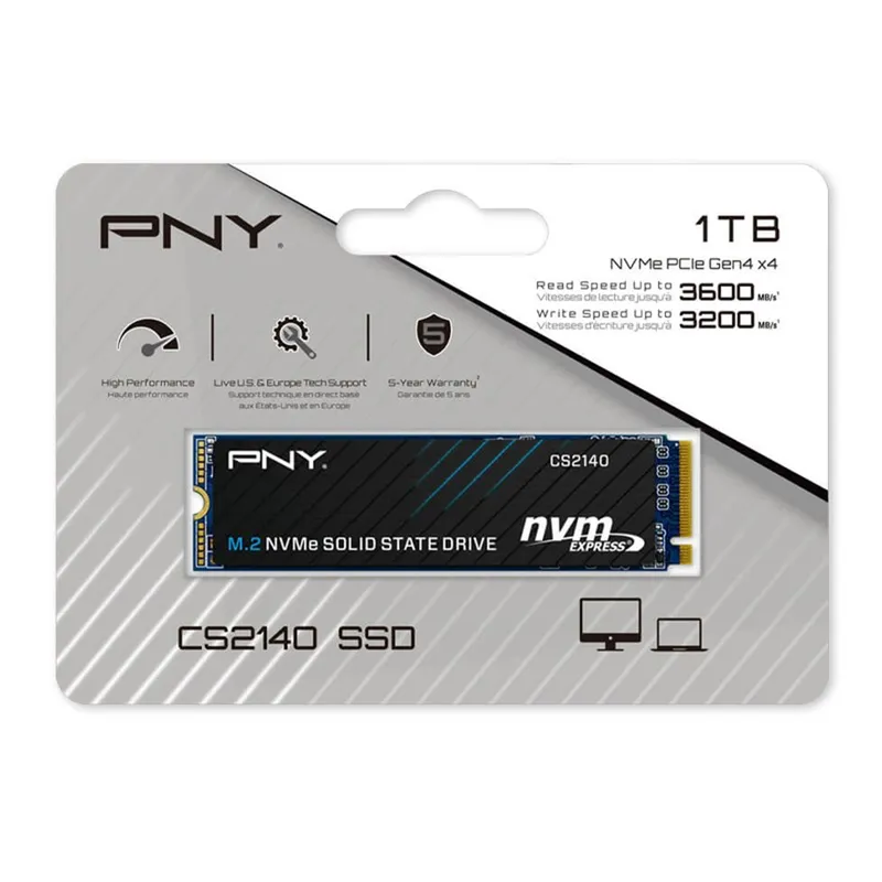 Ổ cứng SSD PNY CS2140 M.2 2280 NVMe PCIe Gen 4x4 1TB