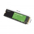 Ổ cứng SSD WD GREEN SSD 240GB / SN350 NVMe / M.2-2280 / PCIe Gen3x4, 8 Gb/s / Read up to 2400MB/s - Write up to 900MB/s - Up to 160K/150K IOPS (màu xanh Green)
