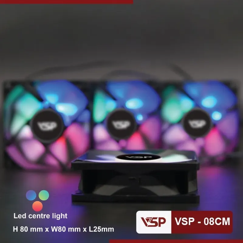 Bộ Fan Case VSP V-08CM LED (8cm)
