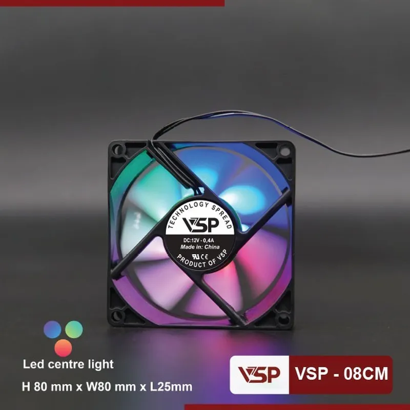 Bộ Fan Case VSP V-08CM LED (8cm)