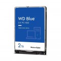 Ổ cứng HDD WD Blue 2TB, 2,5", SATA3 128MB Cache/ 5400RPM/ 7mm (Màu xanh)