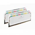 Ram Corsair DDR5, 5200MHz 32GB 2x32GB DIMM, DOMINATOR PLATINUM RGB White Heatspreader, RGB LED, C40, 1.25V CMT64GX5M2B5200C40W