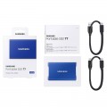 Ổ cứng SSD SamSung T7 500GB / 2.5" USB -C, Blue , Up to 1,050MB/s MU-PC500H/WW