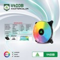 Fan case VSPTECH LED RGB V400B đen