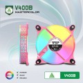 Fan case VSPTECH LED RGB V400B hồng