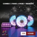 Bộ 3 Fan VSP V208B LED RGB