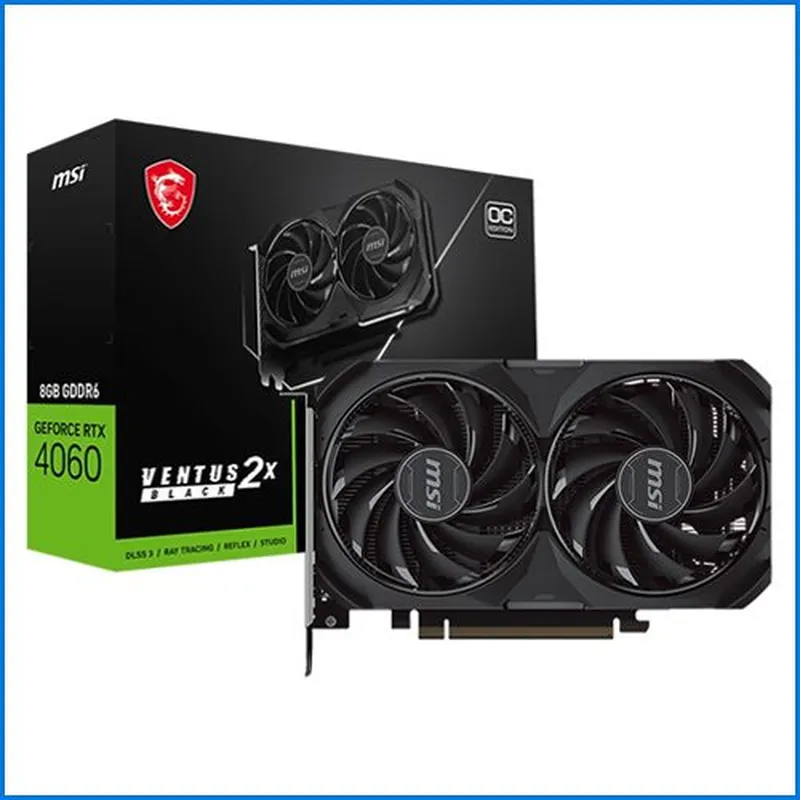 Card màn hình MSI RTX 4060 Ti VENTUS 2X BLACK 8G OC