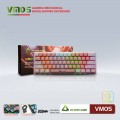 Bàn Phím Gaming VSP VM05 Mini Trắng Hồng