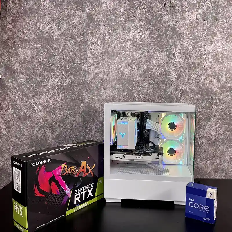  Dàn Pc Gaming AP Bể Cá Trắng H510M I3 10105F 8GB GTX 1650  Kèm Màn Hình Không Có Dữ Liệu 